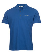 Calvin Klein Brookview Cotton Blend Pique Polo - Dresden Blue