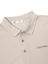 Calvin Klein Brookview Cotton Blend Pique Polo - Silver