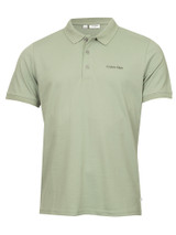 Calvin Klein Brookview Cotton Blend Pique Polo - Sage