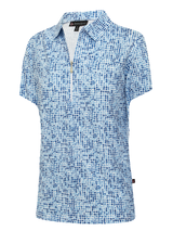 Birdee Sport Womens Gemstone Short Sleeve Top - Blue