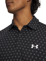 Under Armour Playoff 3.0 Printed Polo - Black/White