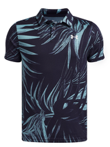 Under Armour Junior Boys Matchplay Printed Polo - Midnight Navy/Blue Haze