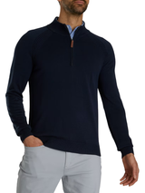 FootJoy Wool Blend Half Zip Pullover - Navy