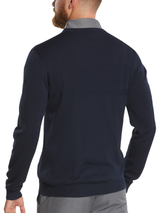 FootJoy Tonal Block Crewneck Pullover - Navy