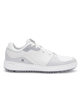 Payntr Golf Sport Classic LE Golf Shoes (Wide Fit) - White/Grey/Silver
