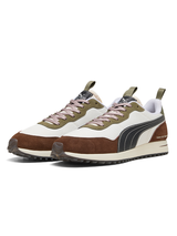 Puma x GGNC Helsinki G Golf Shoes - Warm White/Flat Dark Grey/Dark Sage