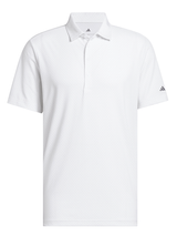adidas Ultimate365+ Go-To Print Polo Shirt - White/Grey Three