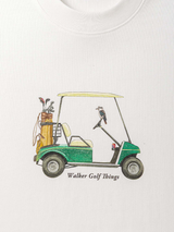 Walker Golf Things Cart T-Shirt - White