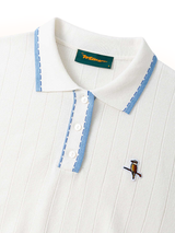 Walker Golf Things Womens SS Knit Polo - Ivory
