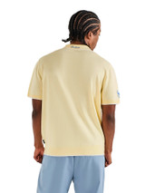 Malbon Blue Jay Knit Polo - Soft Yellow