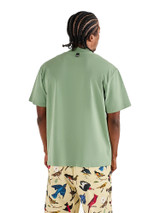 Malbon Mare Mockneck Tee - Seafoam Sage
