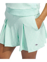 adidas Originals Womens All Over Skort - Clear Mint/Chalk White