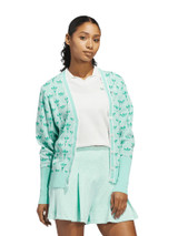 adidas Originals Womens All Over Cardigan - White/Clear Mint