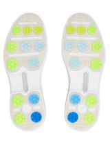 G/FORE Women's GALLIVAN2R Side Stripe Kiltie Golf Shoes - Snow/Stone