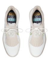 G/FORE Women's GALLIVAN2R Side Stripe Kiltie Golf Shoes - Snow/Stone