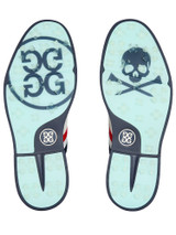 G/FORE GALLIVANTER Split Toe Grosgrain Leather Golf Shoes - Snow