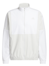 adidas Beyond The Course Twistweave Full-Zip Windbreaker - Orbit Grey/White