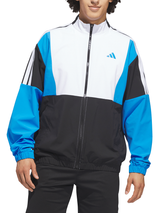 adidas Beyond The Course Twistweave Full-Zip Windbreaker - Black/White