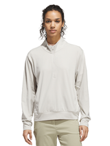 adidas Womens Ultimate365 Quarter-Zip Layering Top - Wonder Alumina
