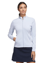 adidas Womens Performance Texture Full Zip Jacket - Crystal Sky