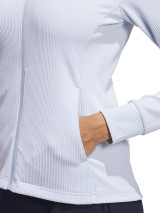 adidas Womens Performance Texture Full Zip Jacket - Crystal Sky