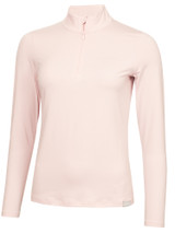Calvin Klein Womens Quinta Quarter-Zip - Ice Pink