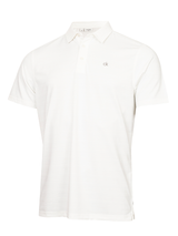 Calvin Klein Webster Self Stripe Polo - White
