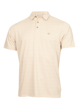 Calvin Klein Webster Self Stripe Polo - Sand