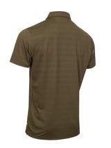 Calvin Klein Webster Self Stripe Polo - Olive Green