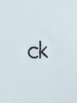 Calvin Klein Archer Cotton Blend Pique Polo - Pale Blue