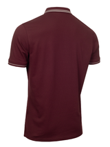 Calvin Klein Archer Cotton Blend Pique Polo - Blackberry