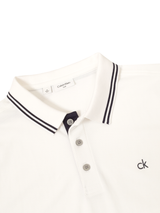 Calvin Klein Archer Cotton Blend Pique Polo - White