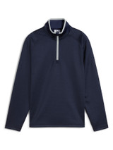 Puma Junior Boys Waffle Fleece 1/4 Zip - Deep Navy