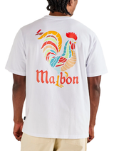 Malbon Bermuda Rooster Tee - White