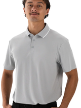 Vessel Performance Piqué Polo - Stone Grey