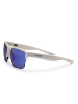 Liive Vision Phase Sunglasses - White w/ Blue Mirror