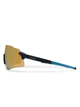 Liive Vision Flow Sunglasses - Matt Navy w/ Gold Mirror