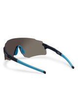 Liive Vision Flow Sunglasses - Matt Navy w/ Gold Mirror
