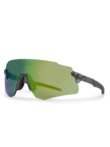 Liive Vision Flow Sunglasses - Matt Xtal Smoke w/ Green Mirror
