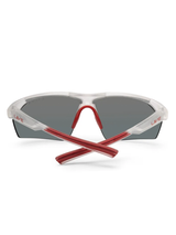 Liive Vision React Sunglasses - Matt Xtal w/ Red Mirror