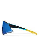 Liive Vision Pace Sunglasses - Xtal Neon Blue w/ Blue Mirror
