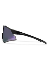 Liive Vision Pace Sunglasses - Xtal Black w/ Purple Mirror