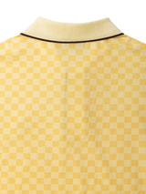 Walker Golf Things Featherlite Kooka Polo - Lemon Check