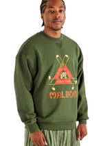 Malbon Trinity Crewneck - Chive