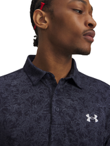 Under Armour Playoff 3.0 Printed Polo - Midnight Navy/Downpour Grey