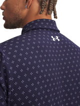 Under Armour Playoff 3.0 Printed Polo - Mid-night Navy/White