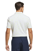 adidas Ultimate365+ Climacool Butterspun Blossom Print Polo - Frozen Lemon