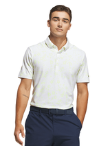 adidas Ultimate365+ Climacool Butterspun Blossom Print Polo - Frozen Lemon