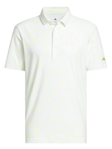 adidas Ultimate365+ Climacool Butterspun Blossom Print Polo - Frozen Lemon