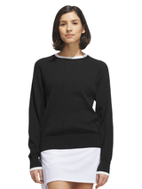 adidas Womens Ultimate365+ Knit Crew Sweater - Black